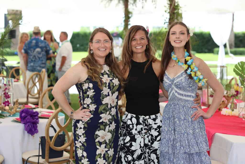 Mia Copeland, Melissa Blake & Lorelai Snow at the 2026 Love the Locals Luau in Destin, FL.