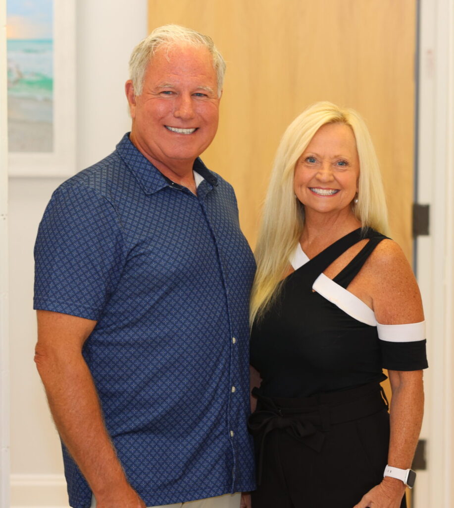 Clark Turnipseed and Tammy Turner at Glow Health and Wellness After Hours in Destin, FL