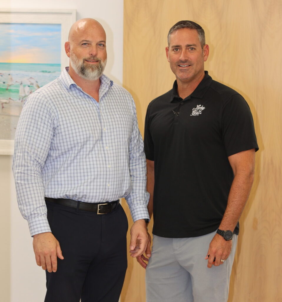 David Thorne and Tom Houle at Glow Health and Wellness After Hours in Destin, FL