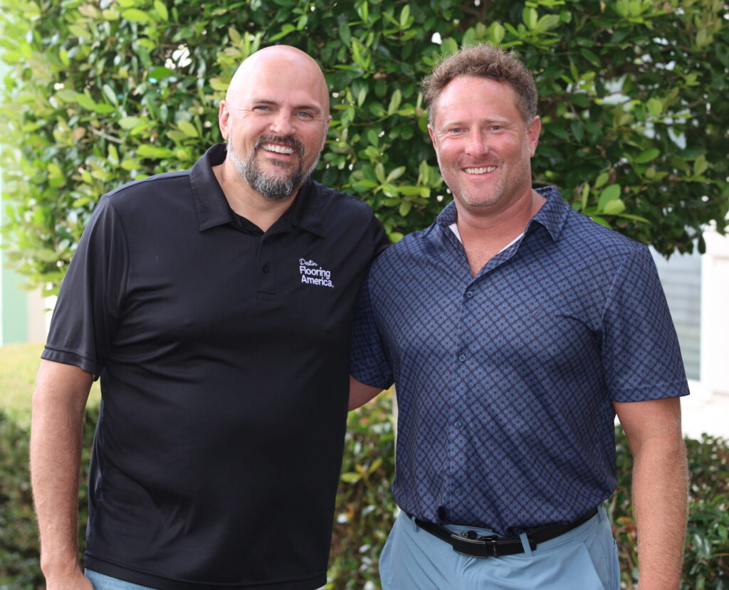 Derek Hill and Garrett Holland at Glow Health and Wellness After Hours in Destin, FL