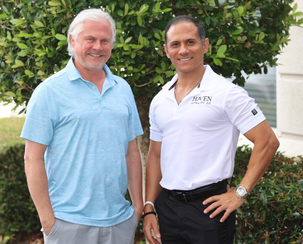 Kevin Branton and Robert Quinonez at Glow Health and Wellness After Hours in Destin, FL